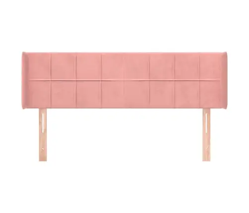 Voodipeats Servadega, Roosa, 147X16X78/88 cm Samet