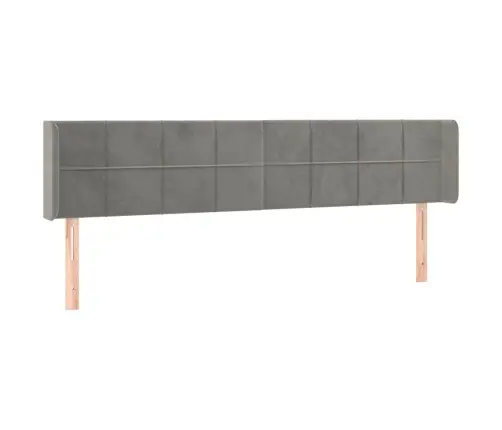 Voodipeats Servadega, Helehall, 183X16X78/88 cm Samet
