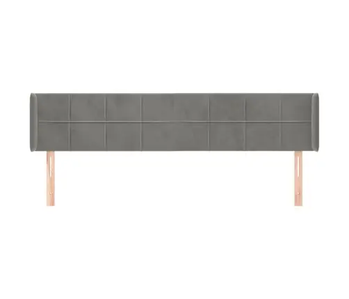Voodipeats Servadega, Helehall, 183X16X78/88 cm Samet