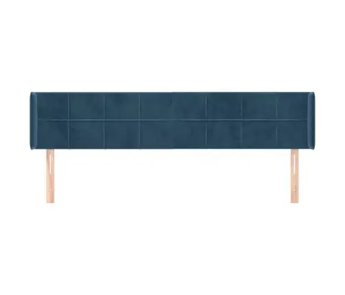 Voodipeats Servadega, Tumesinine, 203X16X78/88 cm Samet