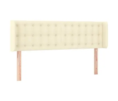 Voodipeats Servadega, Kreemjas, 147X16X78/88 cm Kunstnahk