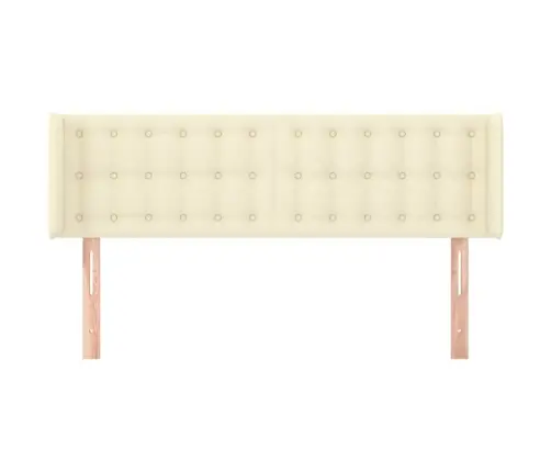 Voodipeats Servadega, Kreemjas, 147X16X78/88 cm Kunstnahk