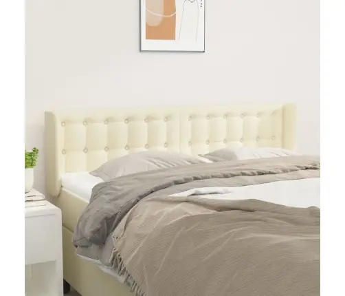 Voodipeats Servadega, Kreemjas, 147X16X78/88 cm Kunstnahk