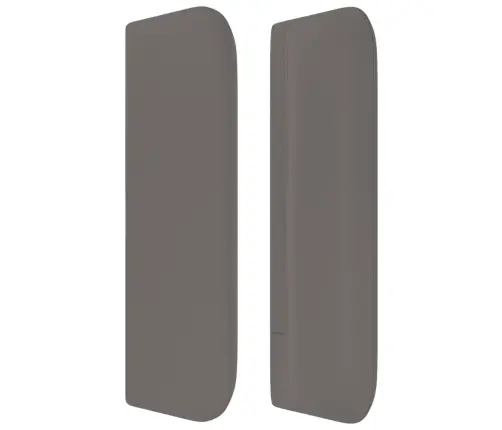 Galvgalis Ar Malām, 183X16X78/88 Cm, Pelēka Mākslīgā Āda Vidaxl