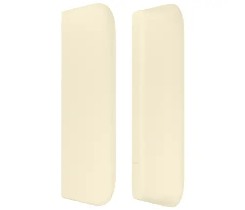 Galvgalis Ar Malām, 203X16X78/88 Cm Cm, Krēmkrāsas Mākslīgā Āda Vidaxl