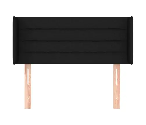 Voodipeats Servadega, Must, 83X16X78/88 cm Kangas