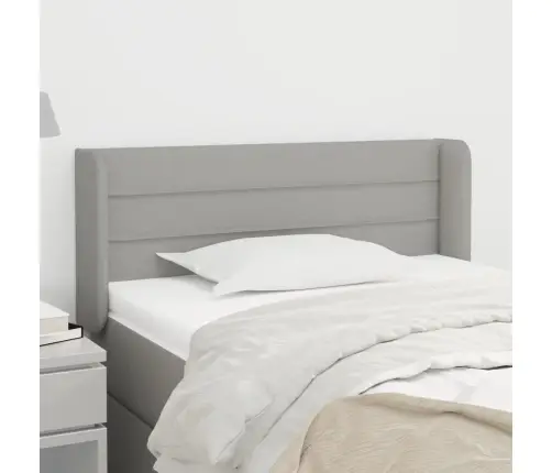 Galvgalis Ar Malām, 93X16X78/88 Cm, Gaiši Pelēks Audums Vidaxl