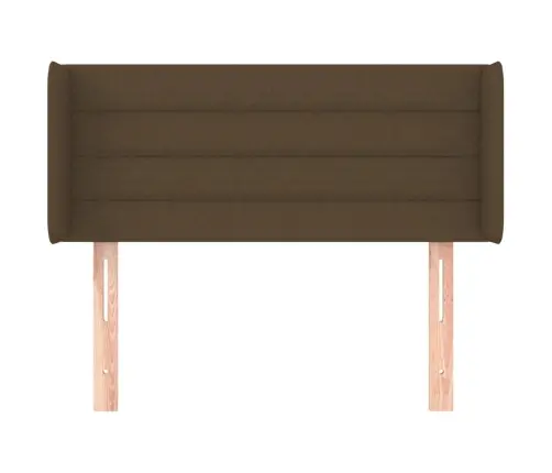 Galvūgalis Su Auselėmis, Tamsiai Rudos,93X16X78/88cm Audinys