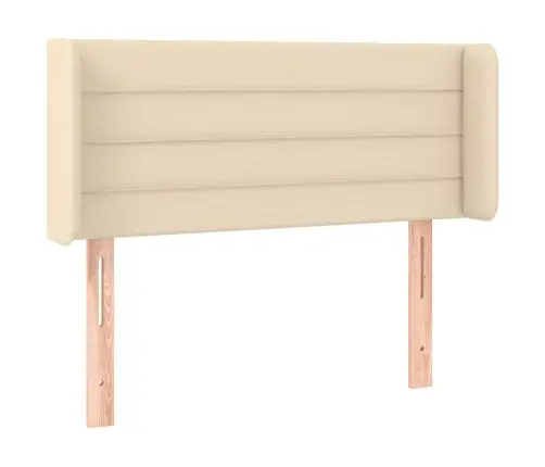 Galvgalis Ar Malām, 93X16X78/88 Cm, Krēmkrāsas Audums Vidaxl Galvgalis Ar Malām, 93X16X78/88 Cm, Krēmkrāsas Audums Vidaxl
