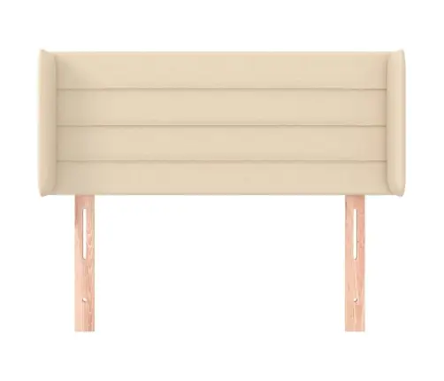 Galvgalis Ar Malām, 93X16X78/88 Cm, Krēmkrāsas Audums Vidaxl Galvgalis Ar Malām, 93X16X78/88 Cm, Krēmkrāsas Audums Vidaxl
