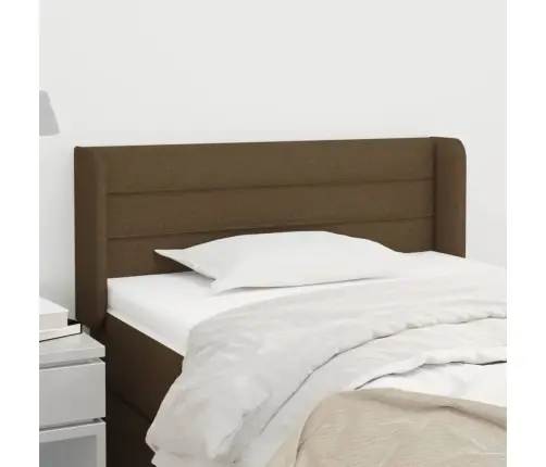 Galvgalis Ar Malām, 103X16X78/88 Cm, Tumši Brūns Audums Vidaxl