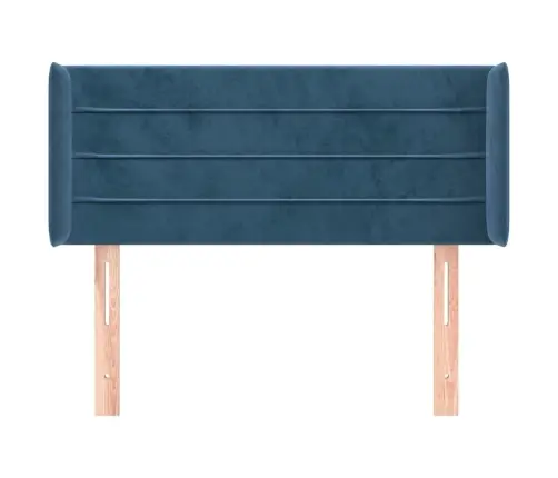 Voodipeats Servadega, Tumesinine, 83X16X78/88 cm Samet