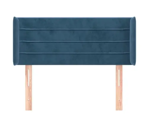 Voodipeats Servadega, Tumesinine, 103X16X78/88 cm Samet