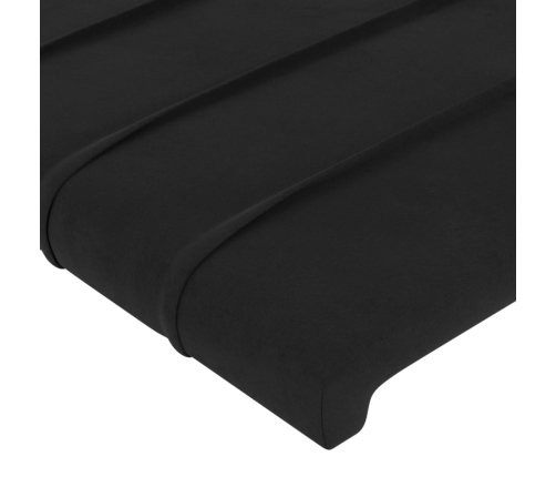 Galvgalis Ar Malām, Melns Samts, 147X16X78/88 Cm Vidaxl