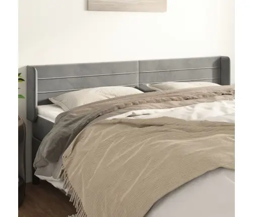 Voodipeats Servadega, Helehall, 203X16X78/88 cm Samet