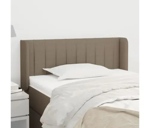 Galvgalis Ar Malām, 83X16X78/88 Cm, Pelēkbrūns Audums Vidaxl