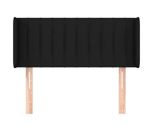 Galvgalis Ar Malām, 93X16X78/88 Cm, Melns Audums Vidaxl