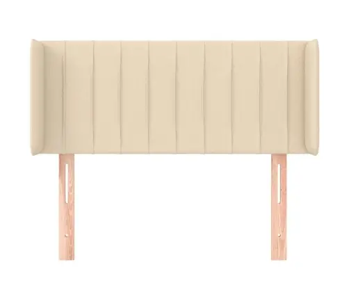 Galvgalis Ar Malām, 93X16X78/88 Cm, Krēmkrāsas Audums Vidaxl