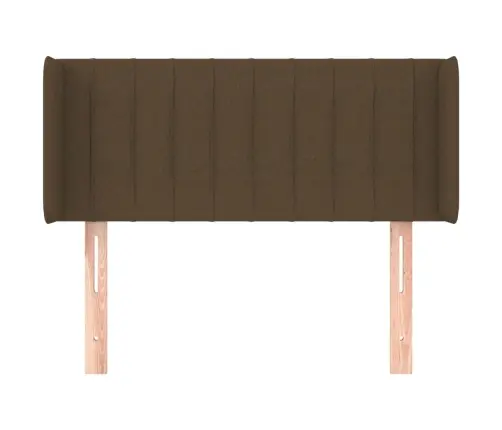 Galvgalis Ar Malām, 103X16X78/88 Cm, Tumši Brūns Audums Vidaxl Galvgalis Ar Malām, 103X16X78/88 Cm, Tumši Brūns Audums Vidaxl