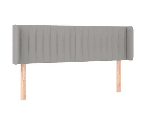 Galvūgalis Su Auselėmis,Šviesiai Pilkos,147X16X78/88cm Audinys