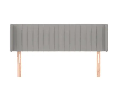 Galvūgalis Su Auselėmis,Šviesiai Pilkos,147X16X78/88cm Audinys