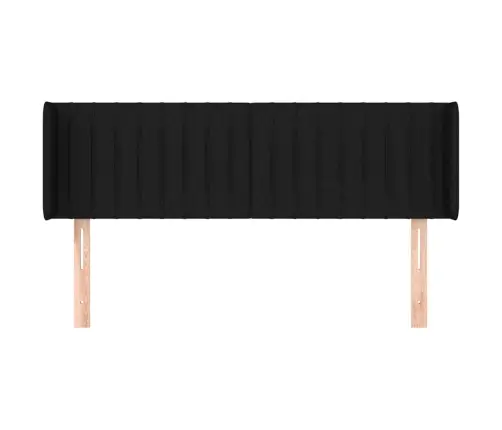 Galvgalis Ar Malām, 147X16X78/88 Cm, Melns Audums Vidaxl Galvgalis Ar Malām, 147X16X78/88 Cm, Melns Audums Vidaxl