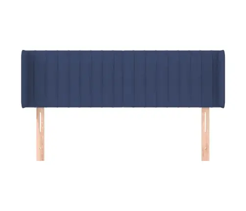 Galvgalis Ar Malām, 147X16X78/88 Cm, Zils Audums Vidaxl
