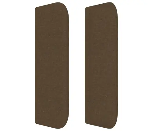 Galvgalis Ar Malām, 203X16X78/88 Cm, Tumši Brūns Audums Vidaxl Galvgalis Ar Malām, 203X16X78/88 Cm, Tumši Brūns Audums Vidaxl