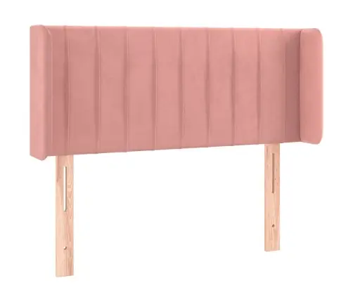 Voodipeats Servadega, Roosa, 93X16X78/88 cm Samet