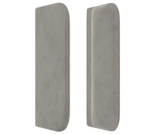 Galvgalis Ar Malām, Gaiši Pelēks Samts, 103X16X78/88 Cm Vidaxl