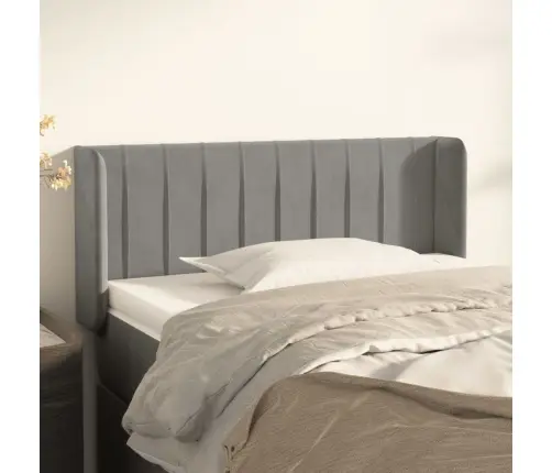 Galvgalis Ar Malām, Gaiši Pelēks Samts, 103X16X78/88 Cm Vidaxl