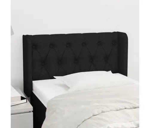 Galvūgalis Su Auselėmis, Juodos Spalvos,83X16X78/88cm Audinys