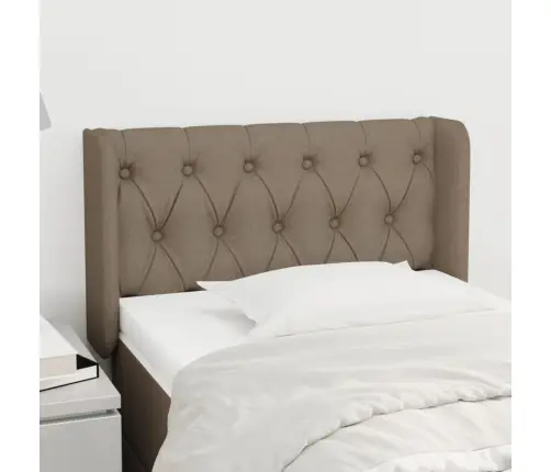 Galvgalis Ar Malām, 83X16X78/88 Cm, Pelēkbrūns Audums Vidaxl Galvgalis Ar Malām, 83X16X78/88 Cm, Pelēkbrūns Audums Vidaxl