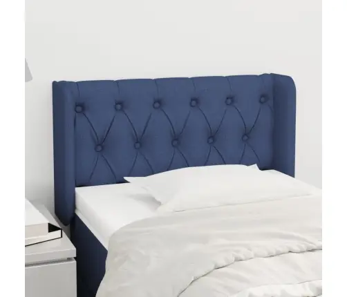 Galvgalis Ar Malām, 83X16X78/88 Cm, Zils Audums Vidaxl