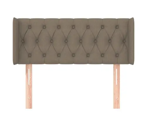 Galvgalis Ar Malām, 93X16X78/88 Cm, Pelēkbrūns Audums Vidaxl