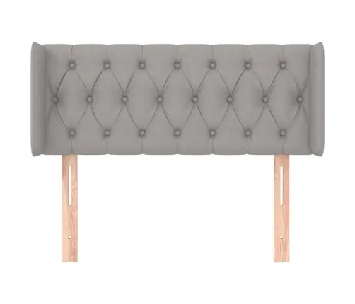 Galvgalis Ar Malām, 103X16X78/88 Cm, Gaiši Pelēks Audums Vidaxl