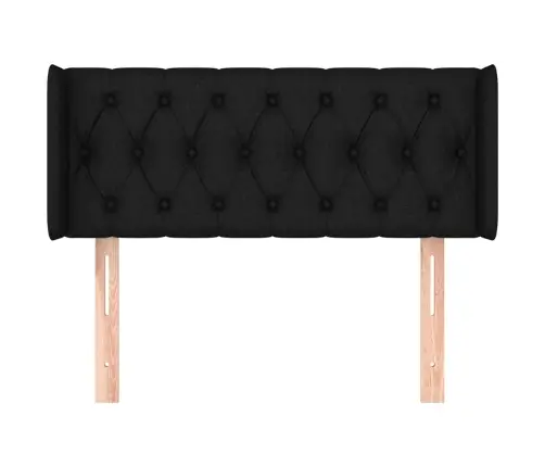 Galvūgalis Su Auselėmis, Juodos Spalvos,103X16X78/88cm Audinys