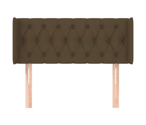 Voodipeats Servadega, Tumepruun, 103X16X78/88 cm Kangas