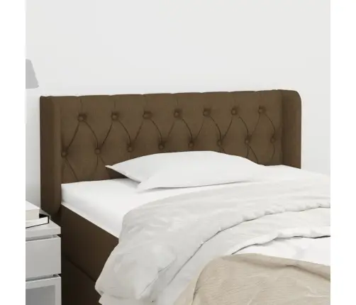 Voodipeats Servadega, Tumepruun, 103X16X78/88 cm Kangas