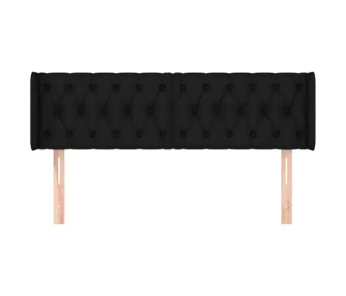 Galvūgalis Su Auselėmis, Juodos Spalvos,147X16X78/88cm Audinys