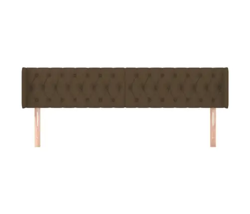 Galvgalis Ar Malām, 183X16X78/88 Cm, Tumši Brūns Audums Vidaxl