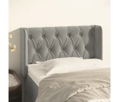 Voodipeats Servadega, Helehall, 83X16X78/88 cm Samet