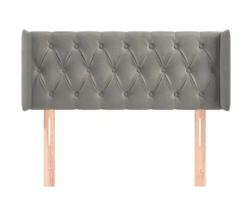 Voodipeats Servadega, Helehall, 93X16X78/88 cm Samet