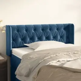 Voodipeats Servadega, Tumesinine, 93X16X78/88 cm Samet