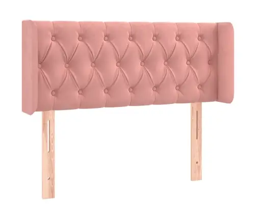 Galvgalis Ar Malām, Rozā Samts, 93X16X78/88 Cm Vidaxl