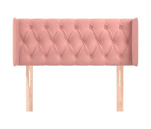 Galvgalis Ar Malām, Rozā Samts, 93X16X78/88 Cm Vidaxl