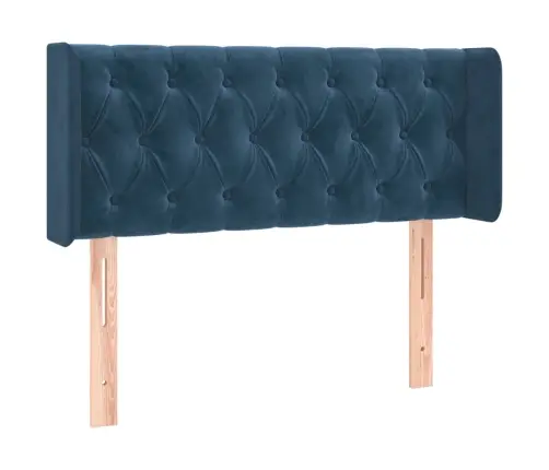 Voodipeats Servadega, Tumesinine, 103X16X78/88 cm Samet