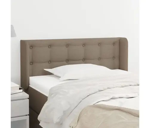 Galvgalis Ar Malām, 83X16X78/88 Cm, Pelēkbrūns Audums Vidaxl