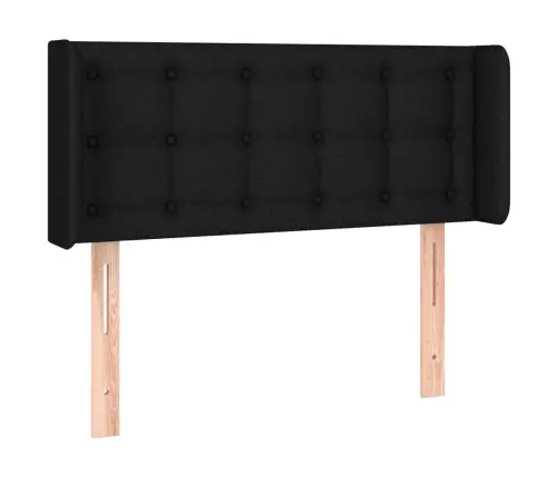 Galvgalis Ar Malām, 93X16X78/88 Cm, Melns Audums Vidaxl