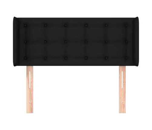 Voodipeats Servadega, Must, 103X16X78/88 cm Kangas